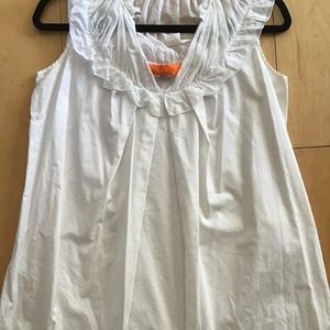 Cynthia Steffe White Sleeveless Blouse